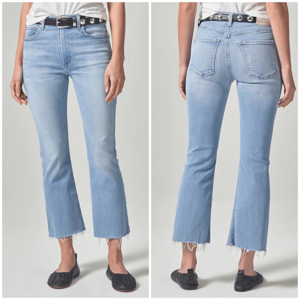 Citizens of Humanity Isola Cropped Boot Jeans Marquee Wash